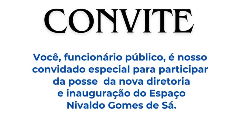 CONVITE: Pose da nova diretoria